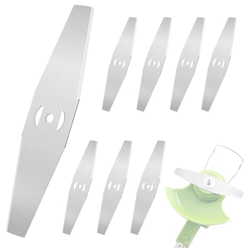 HASTHIP® Metal Lawn Mower Saw Blades 6 inches Replacement Stainless Steel Mower Blades Straight-edge Mower Blades for Most Lawnmowers HASTHIP® Metal Lawn Mower Saw Blades 6 inches Replacement Stainless Steel Mower Blades Straight-edge Mower Blades for Most Lawnmowers